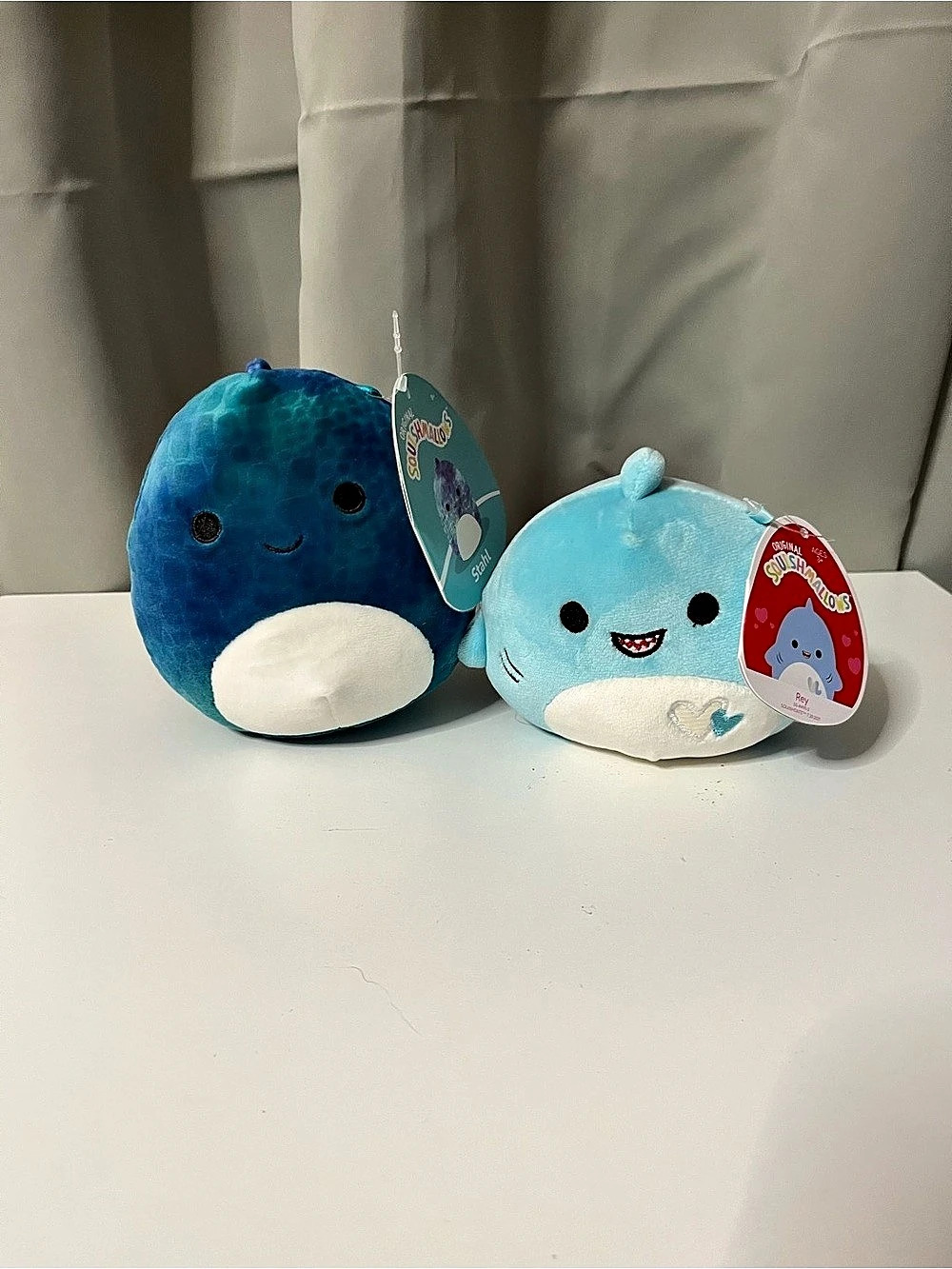 Squishmallows Stahl and Aqua Squishmallows Blue Plush Toys NWT